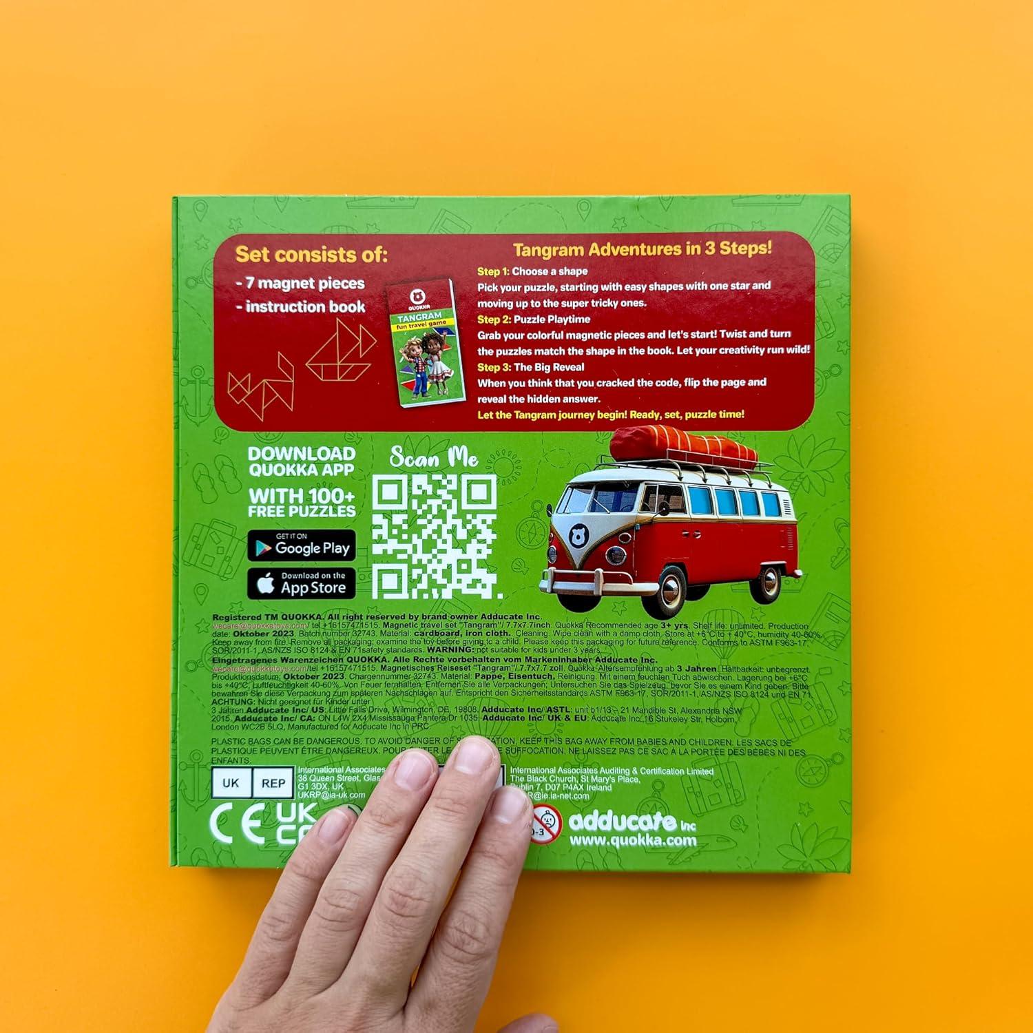 Juego Magnético QUOKKA para Niños 3-5 Años - Rompecabezas de Viaje