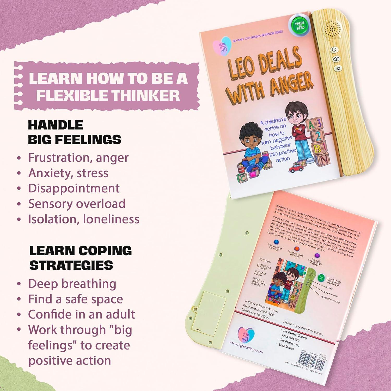 Libro de Sonido Interactivo Big Heart Toys - Leo Trata con la Ira