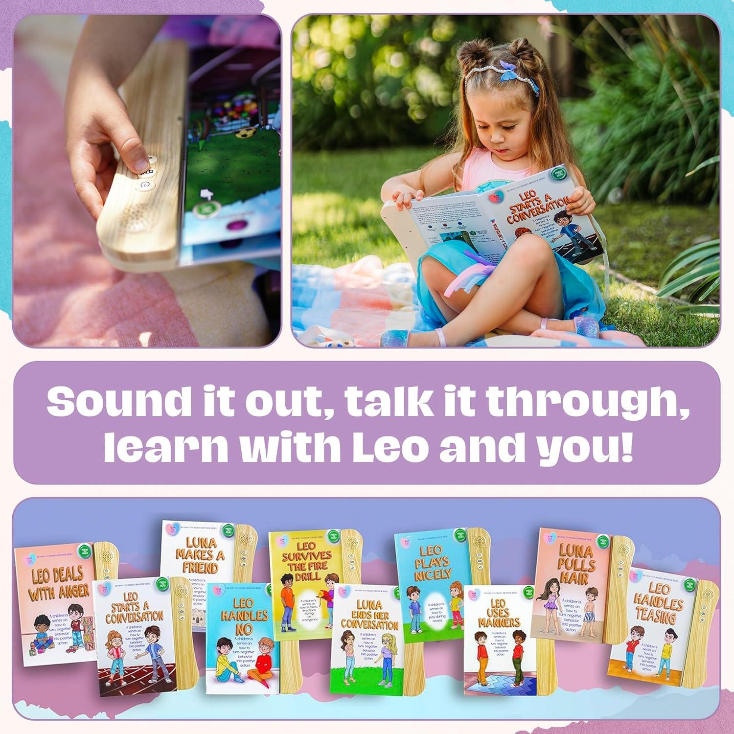 Libro de Sonido Interactivo Big Heart Toys - Leo Trata con la Ira