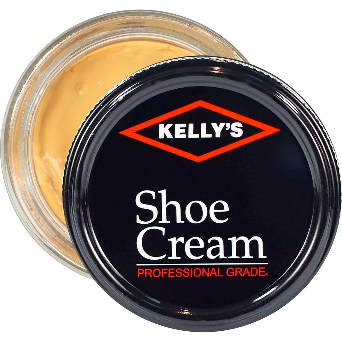 Pulimento de Zapatos Kelly 1.5 oz - Crema Profesional para Cuero Plátano