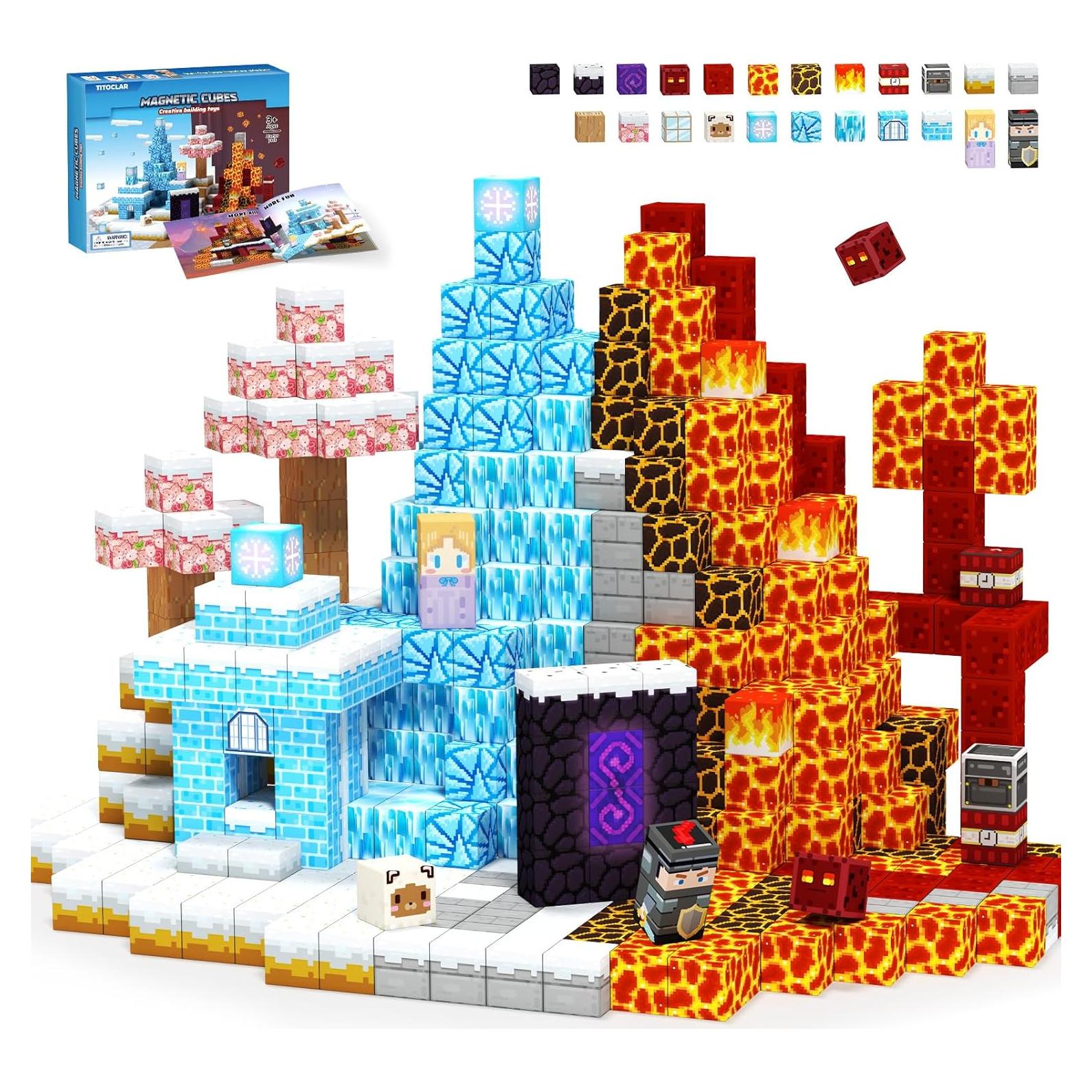 Bloques Magnéticos Hiwawind 80 Piezas Juguetes Educativos 3-14 Años