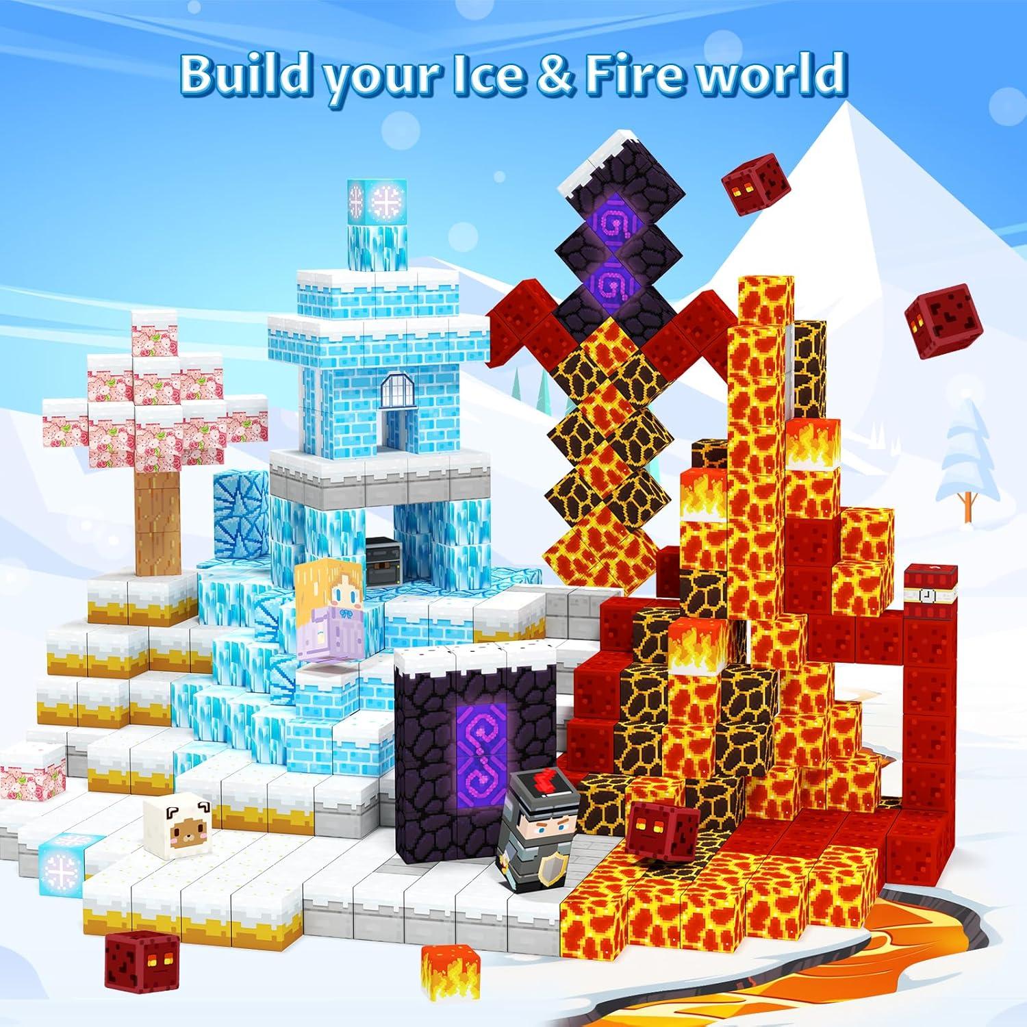 Bloques Magnéticos Hiwawind 80 Piezas Juguetes Educativos 3-14 Años