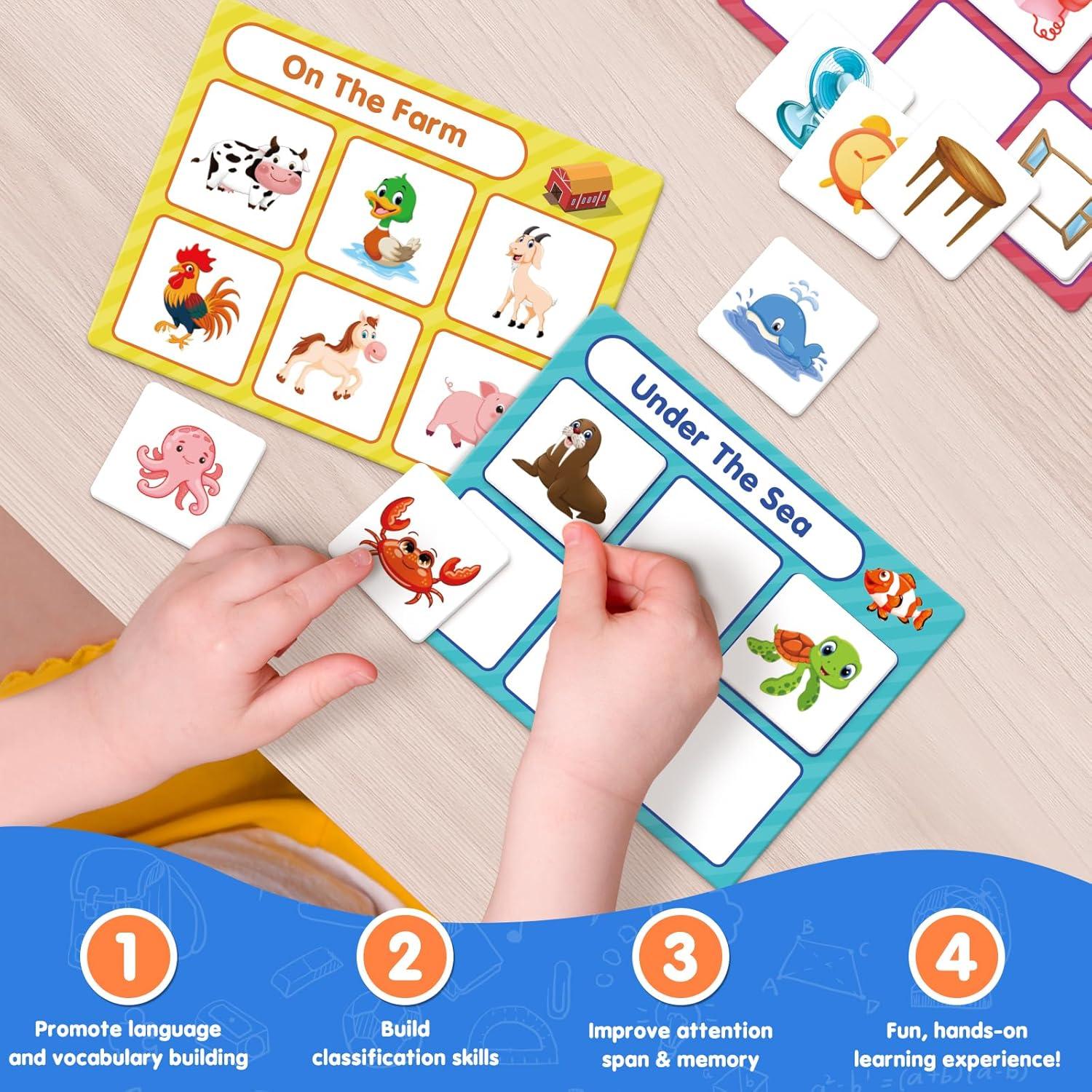 Juego de Clasificación EAMAY con 6 Alfombrillas y 36 Piezas