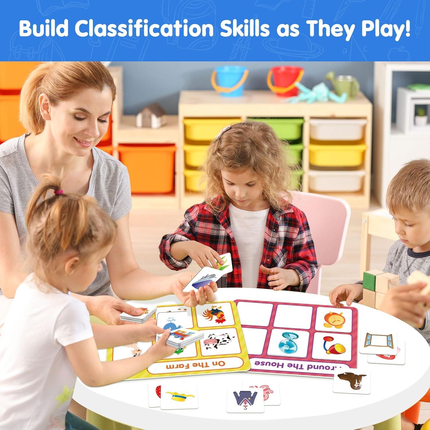 Juego de Clasificación EAMAY con 6 Alfombrillas y 36 Piezas