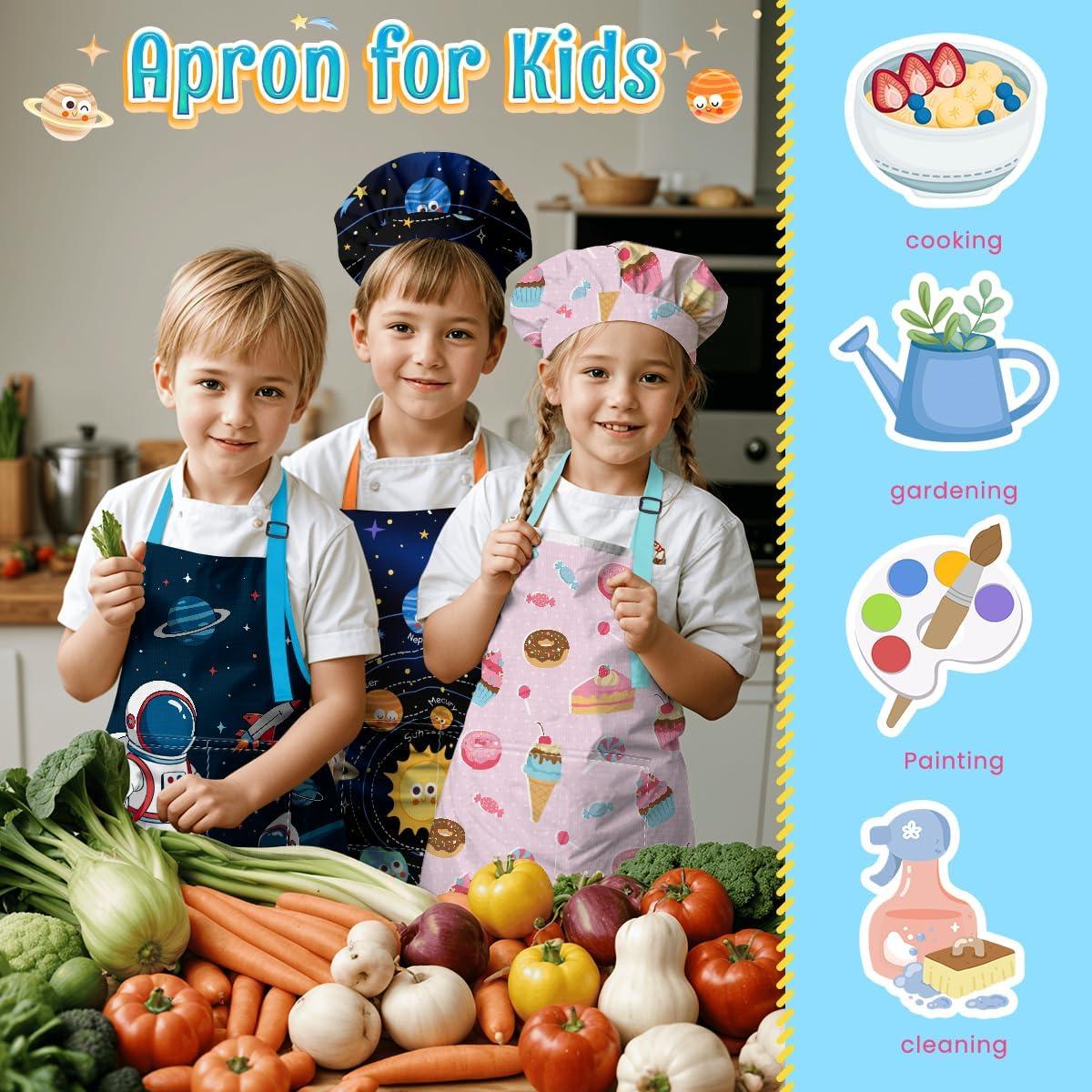 Conjunto de Delantal y Gorro de Chef Sandjest para Niños