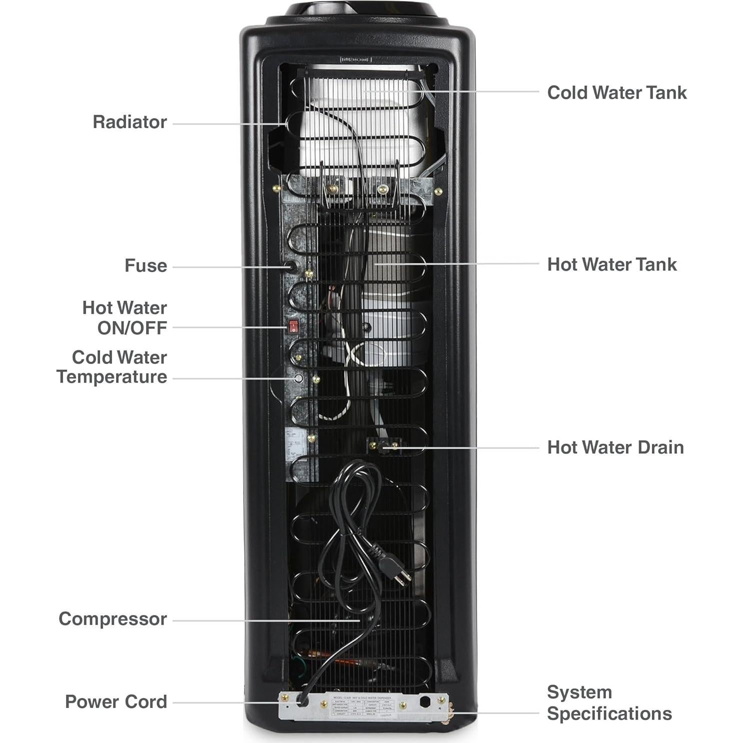 Dispensador de Agua Brio CL520 Frío y Caliente 18,93L