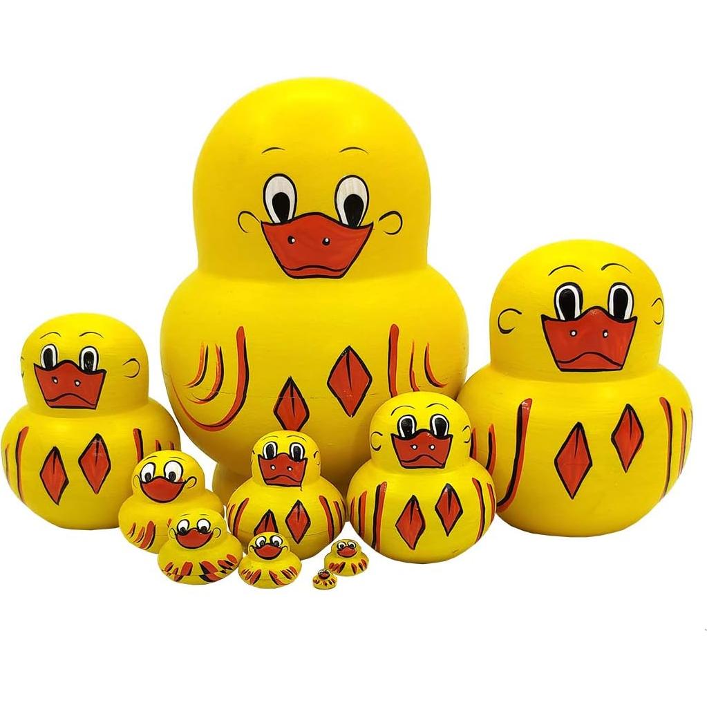 Juguetes de Anidación Animal Moonmo 10pcs - Muñecas Matryoshka