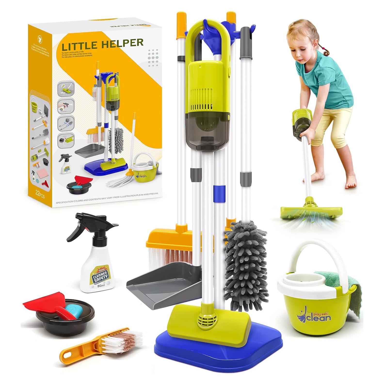 Juego de Limpieza Dreamon 14 Piezas con Aspiradora 2 en 1