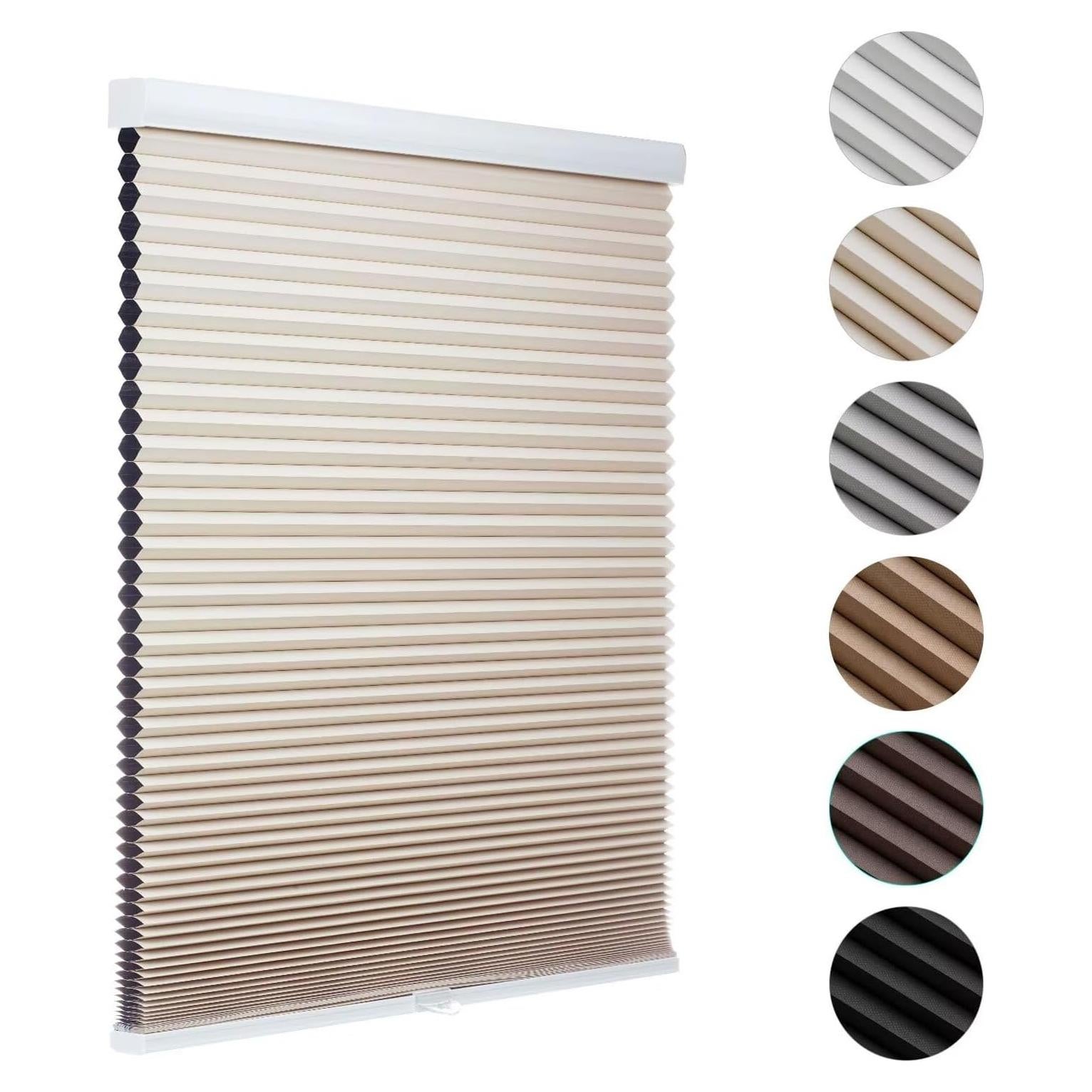 Cortina Celular Blackout MYshade 40.6x91.4 cm Beige Sin Cuerda