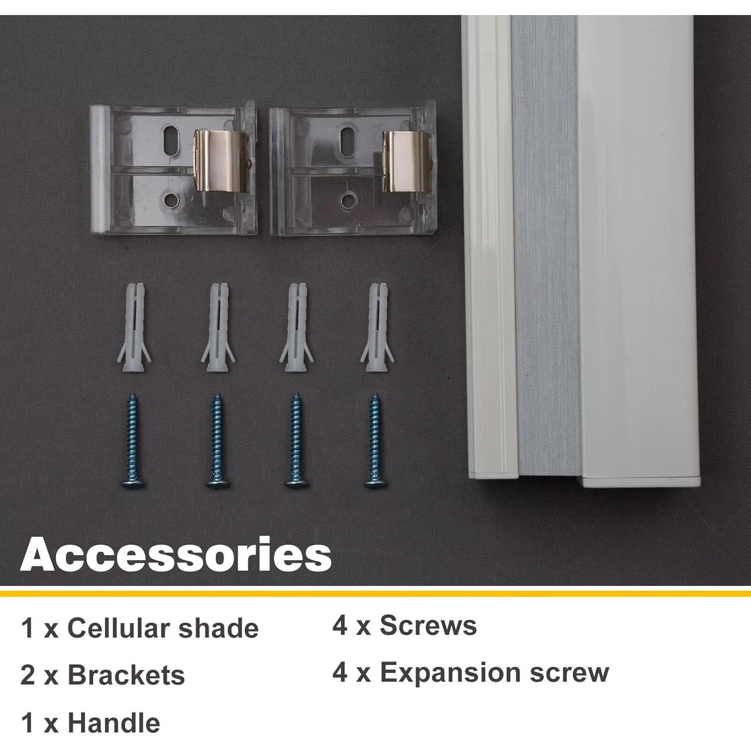 Cortina Celular Blackout MYshade 40.6x91.4 cm Beige Sin Cuerda