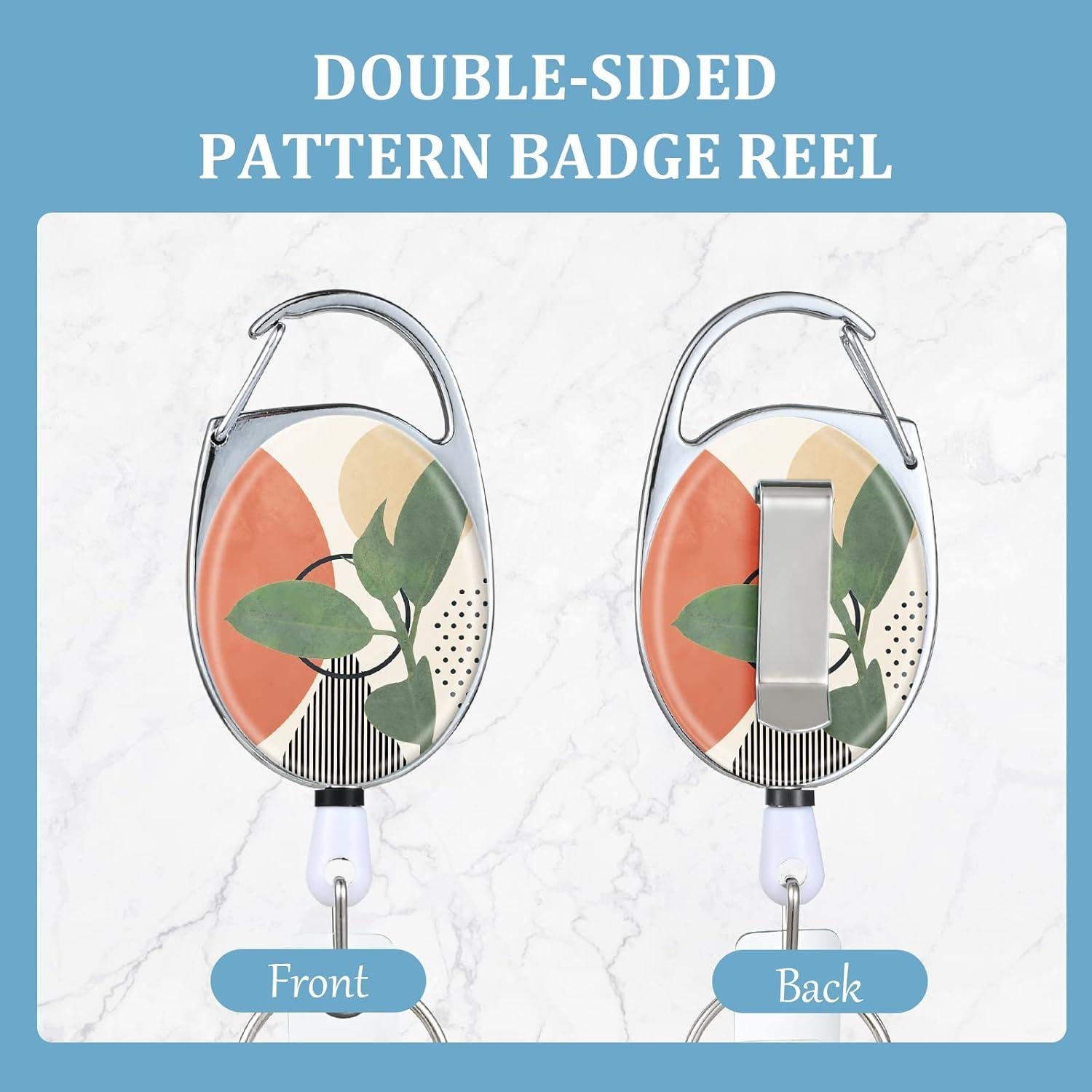 Porta Credenciales Retráctil TJIHACNGE Doble Cara Nylon 62 cm