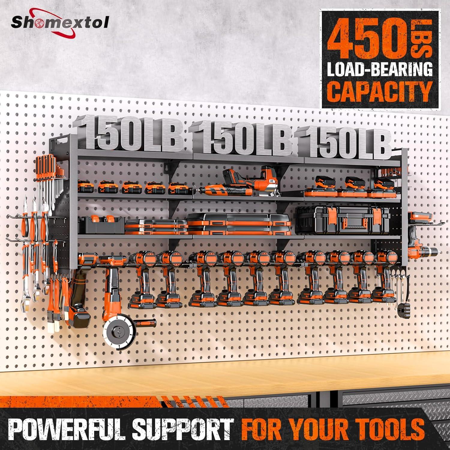 Organizador de Herramientas de Pared Shomextol 4 Capas 14 Soportes