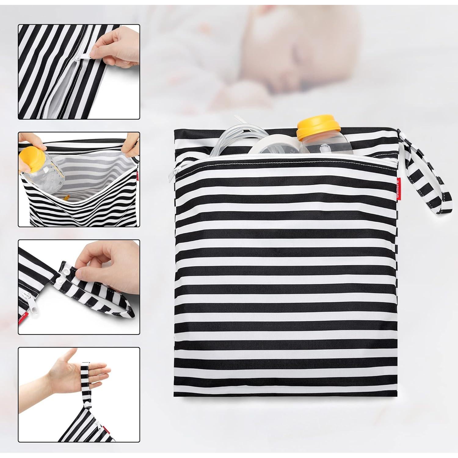 Bolsa para Piezas de Extractor de Leche Damero - 2 Paquetes