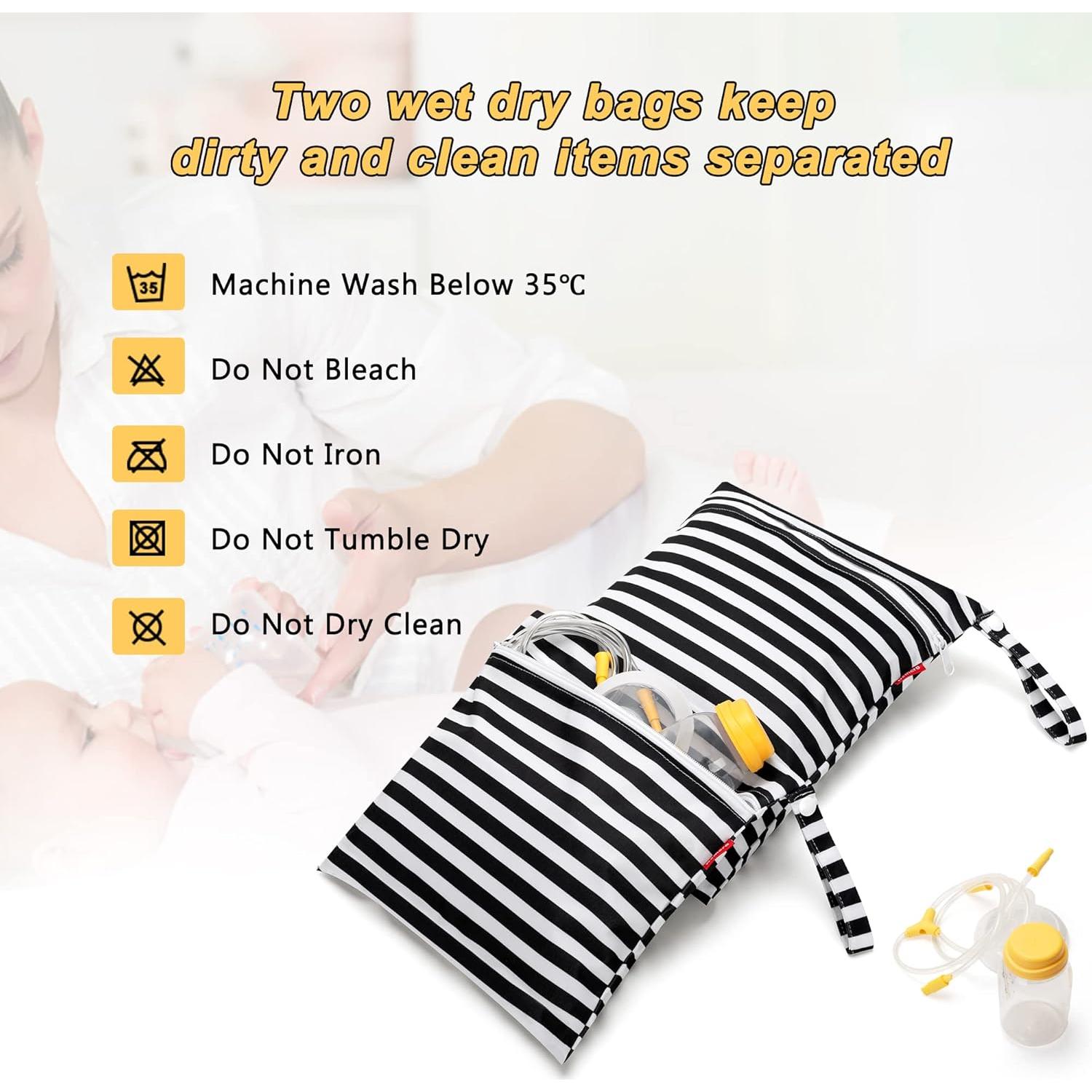 Bolsa para Piezas de Extractor de Leche Damero - 2 Paquetes