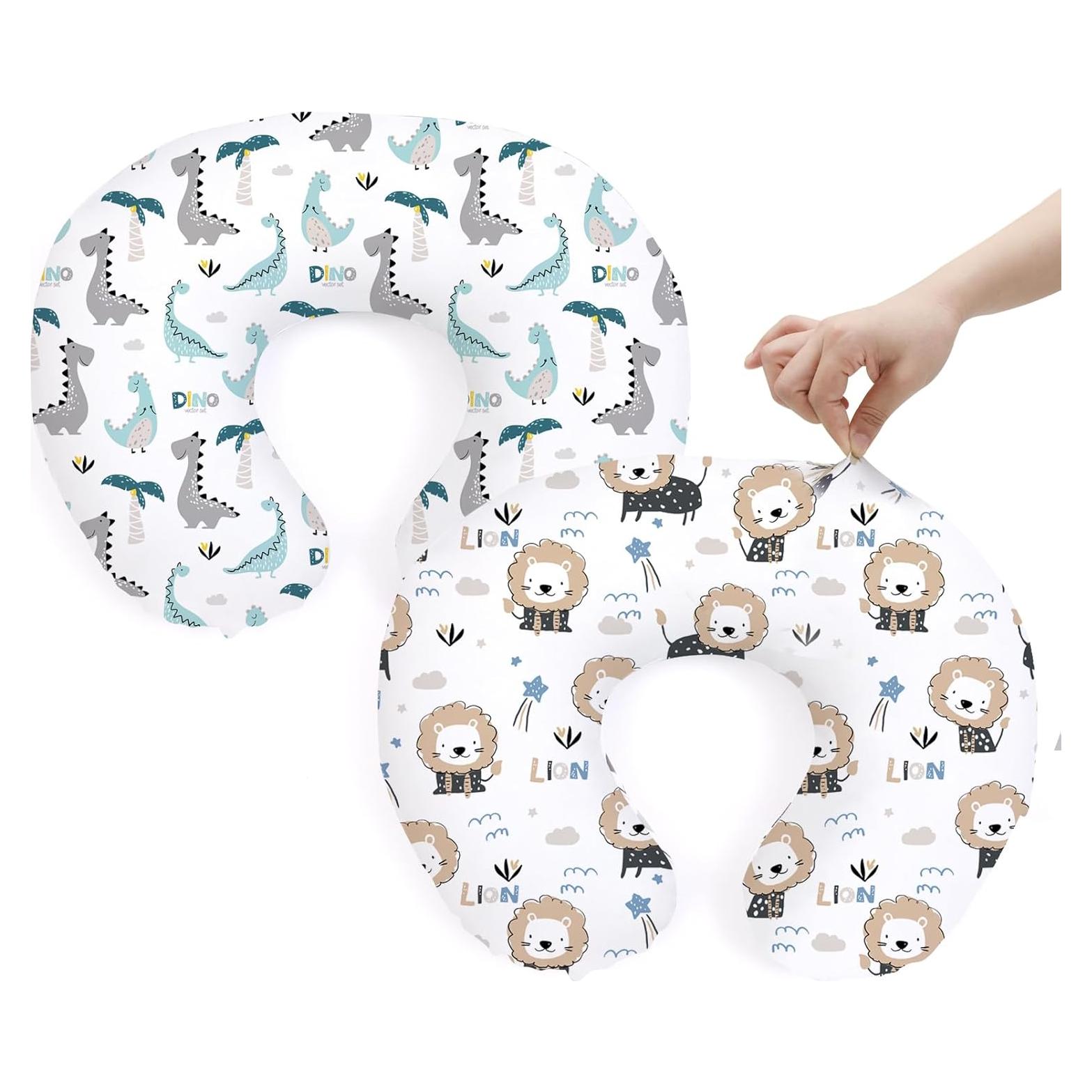 Funda de Almohada de Lactancia BROLEX Dinosaurio León - 2 Piezas