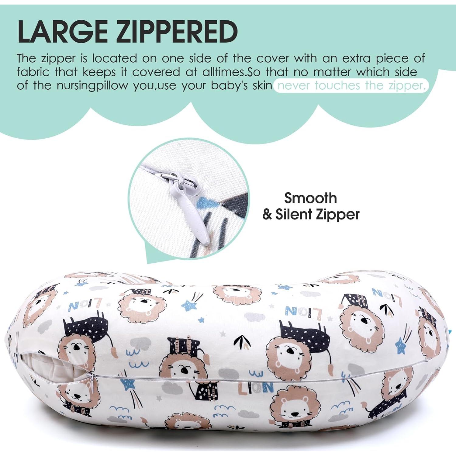 Funda de Almohada de Lactancia BROLEX Dinosaurio León - 2 Piezas