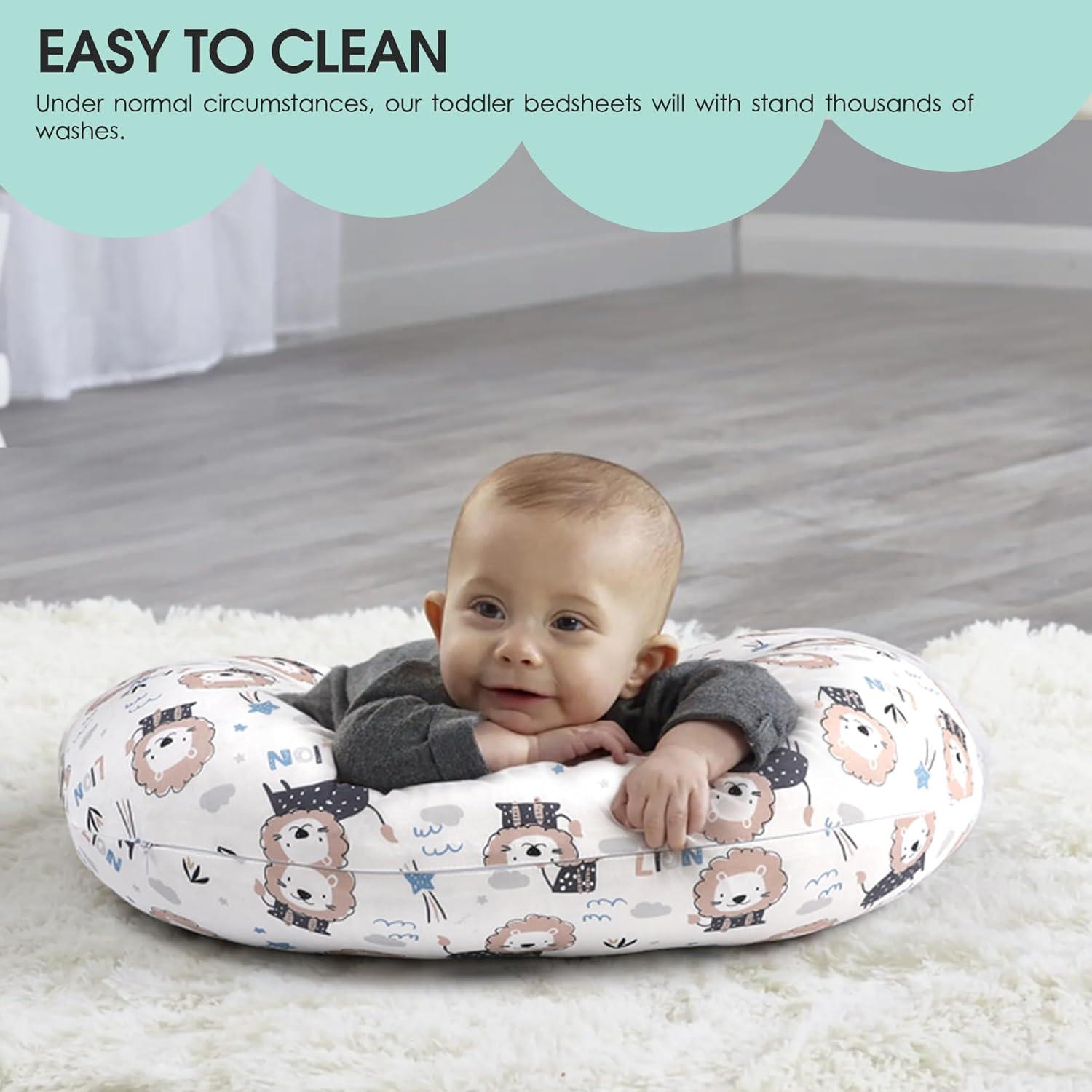 Funda de Almohada de Lactancia BROLEX Dinosaurio León - 2 Piezas