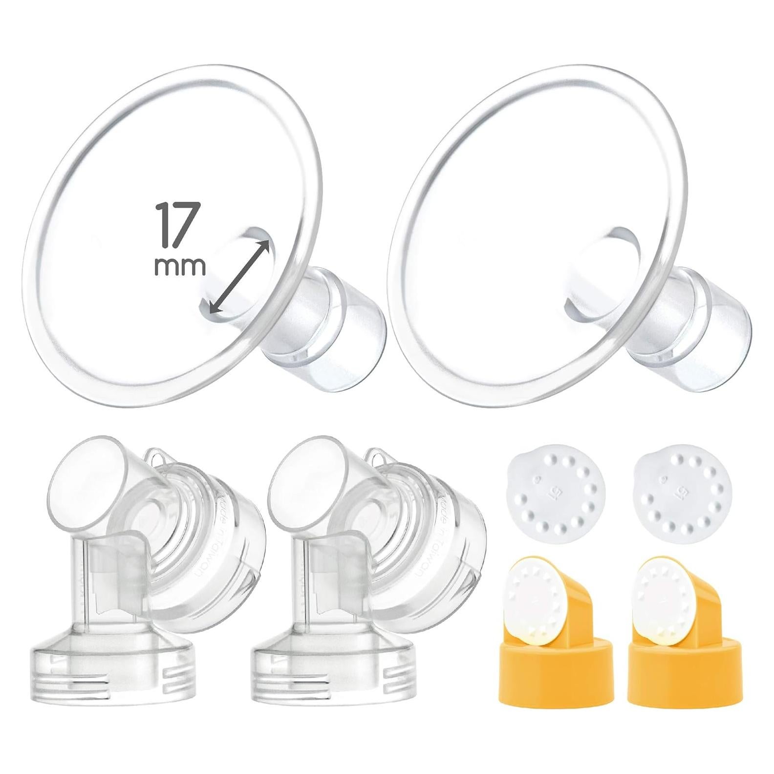Escudo de Pecho Maymom 17mm 2X para Extractores Medela