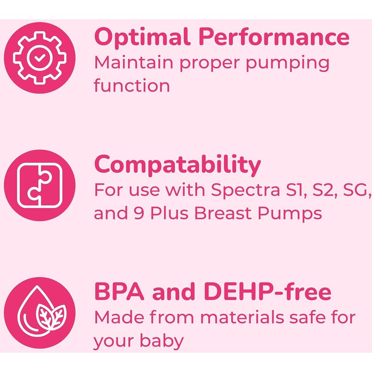 Válvula Duckbill Spectra para Extractor de Leche - Paquete de 2