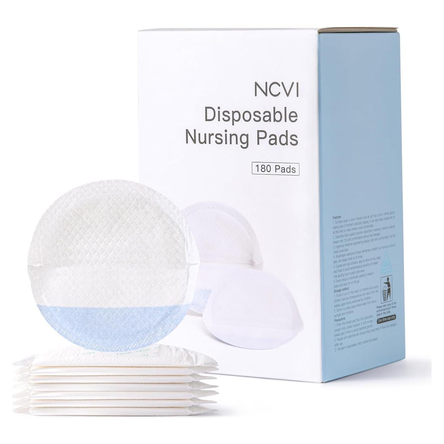 Almohadillas de Lactancia Desechables NCVI 180 Unidades Ultra Absorbentes
