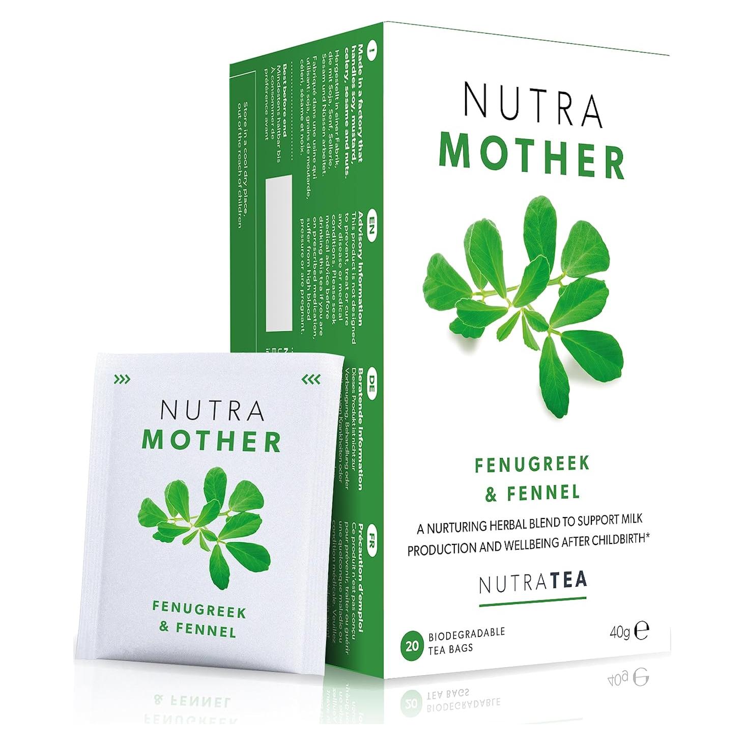 Té Herbal Nutra Tea para Lactancia - 20 Bolsitas - Aumenta Leche Materna