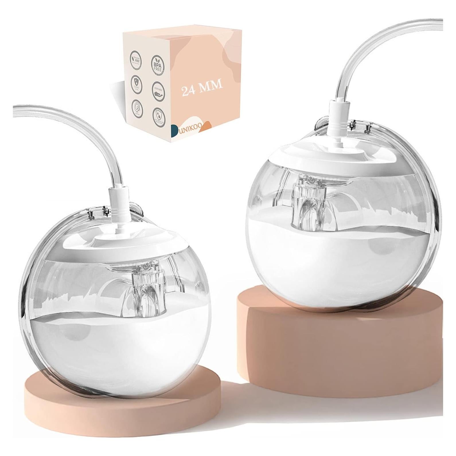 Taza de recolección de leche manos libres Zomee 24 mm 2Pcs