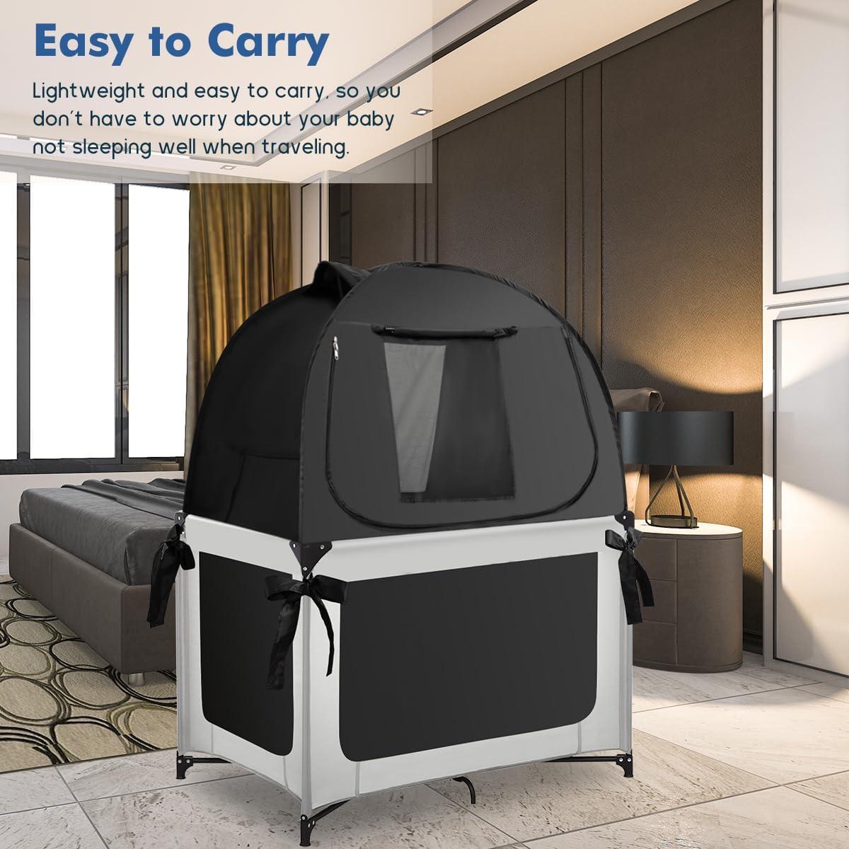 Cubierta Oscurecida L RUNNZER para Pack N Play - Negro 1.01m