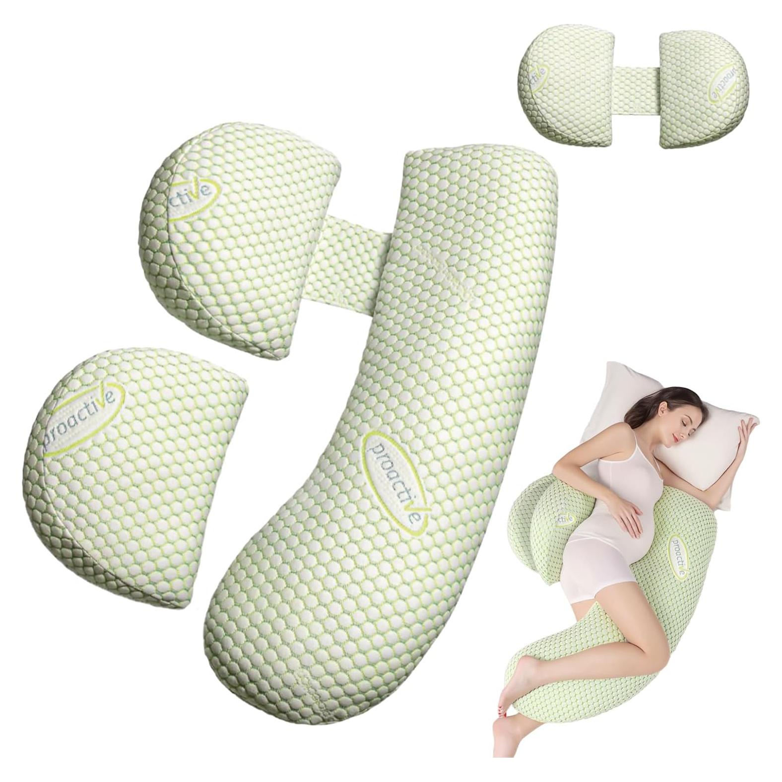 Almohada de Embarazo YZCCtixi Verde Cuerpo Completo 101.6 cm