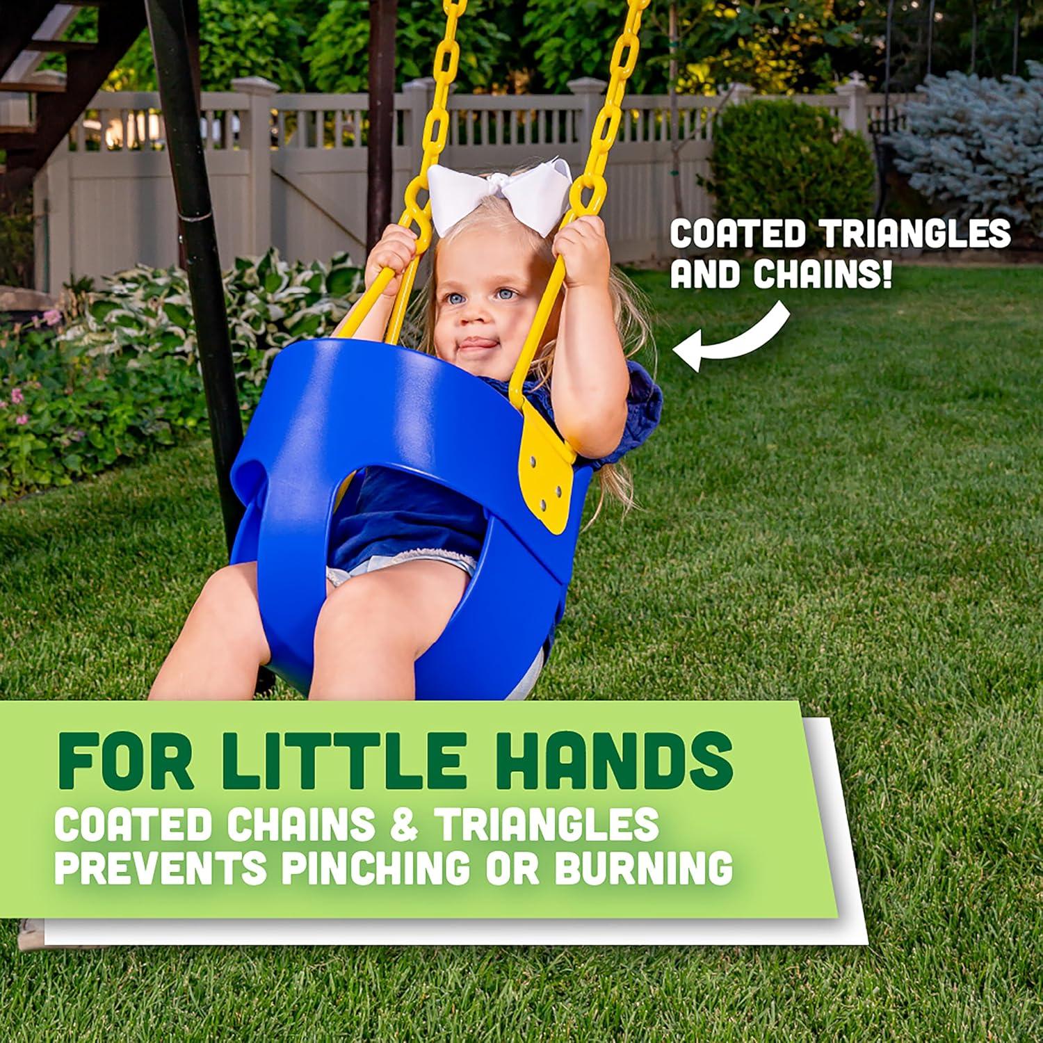 Columpio de Cubo Deluxe Productos Squirrel para Niños - Azul