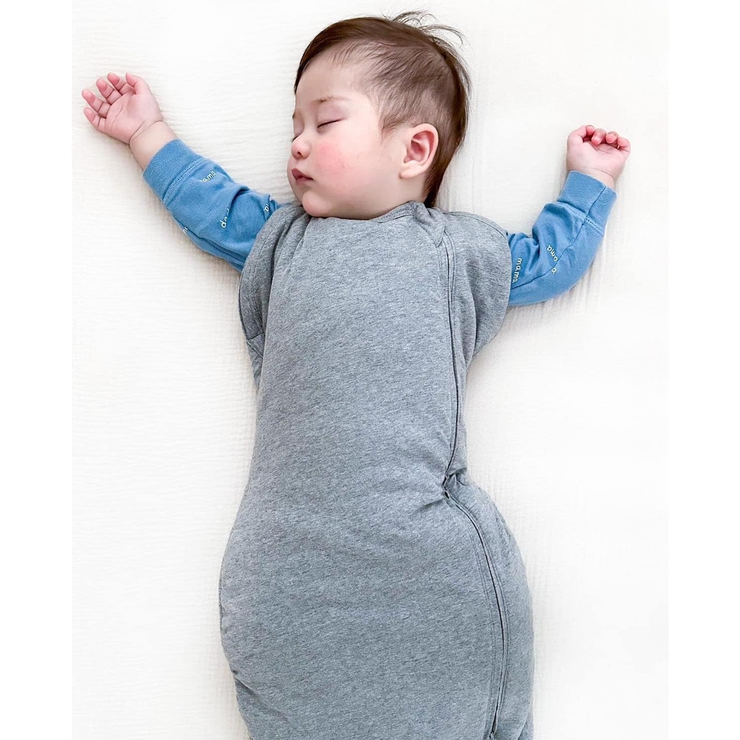 Saco de dormir Sleepea Comforter Happiest Baby - Swaddle 100% Algodón Orgánico - Pequeño Grafito