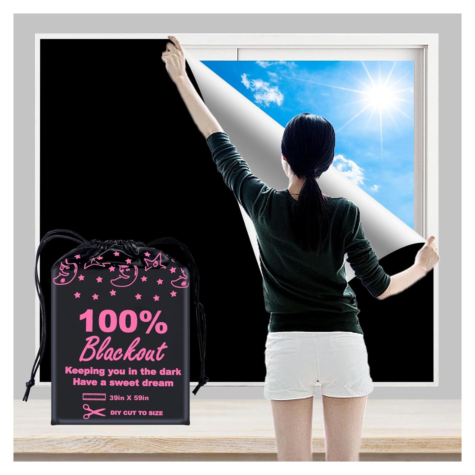 Cortina Blackout BoxElfos 99x150cm Aislamiento Térmico