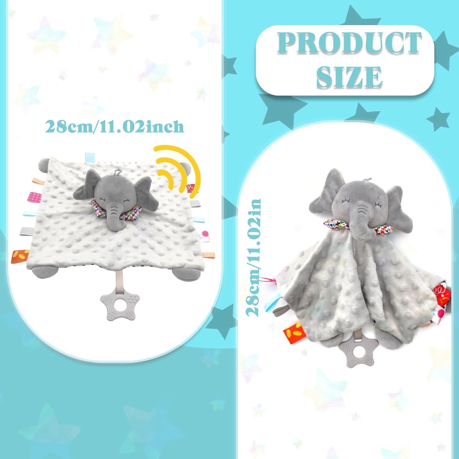 Manta de Seguridad Elefante Numyawl 28x28 cm para Bebés