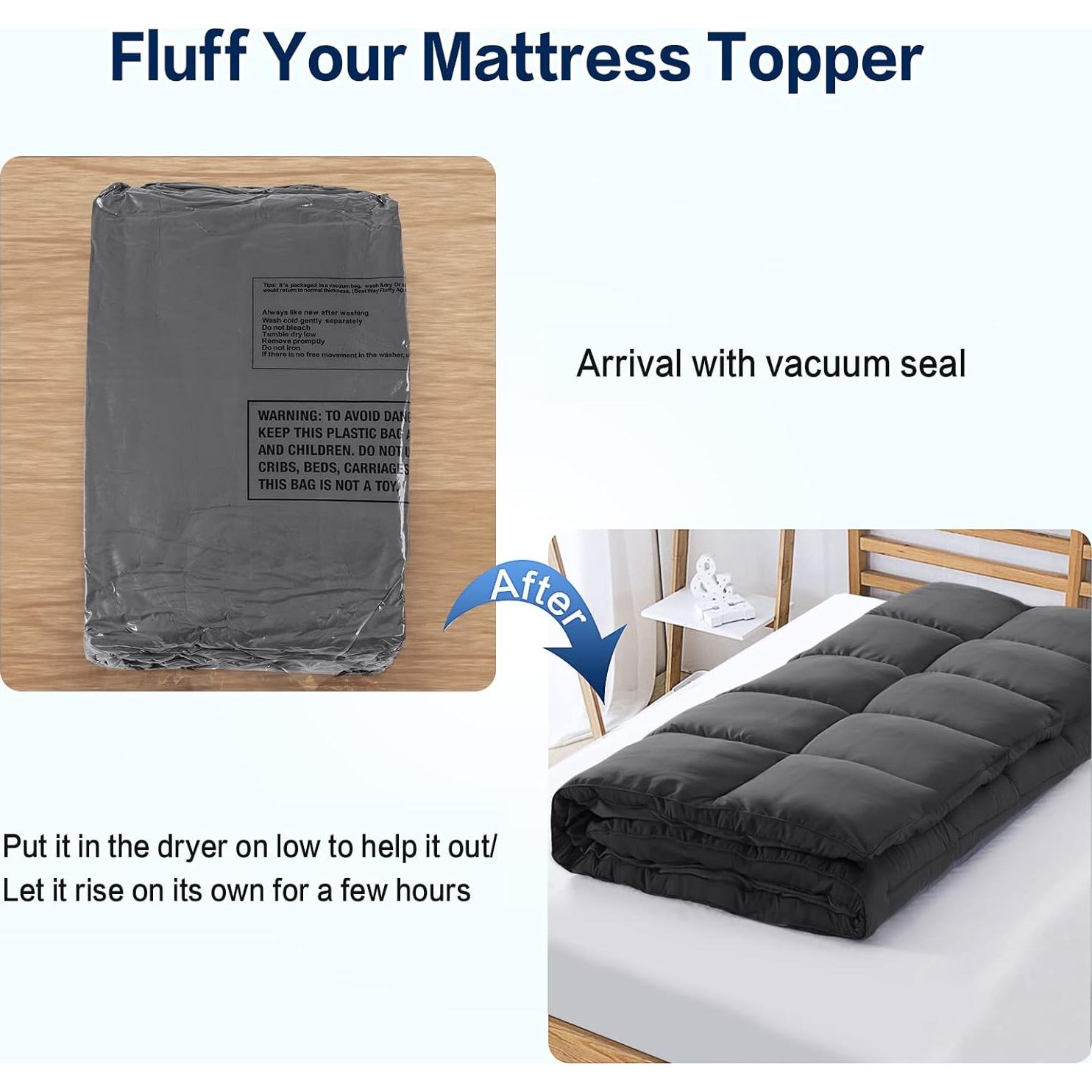 Protector de Colchón Individual SOPAT 99x191 cm Gris Suave