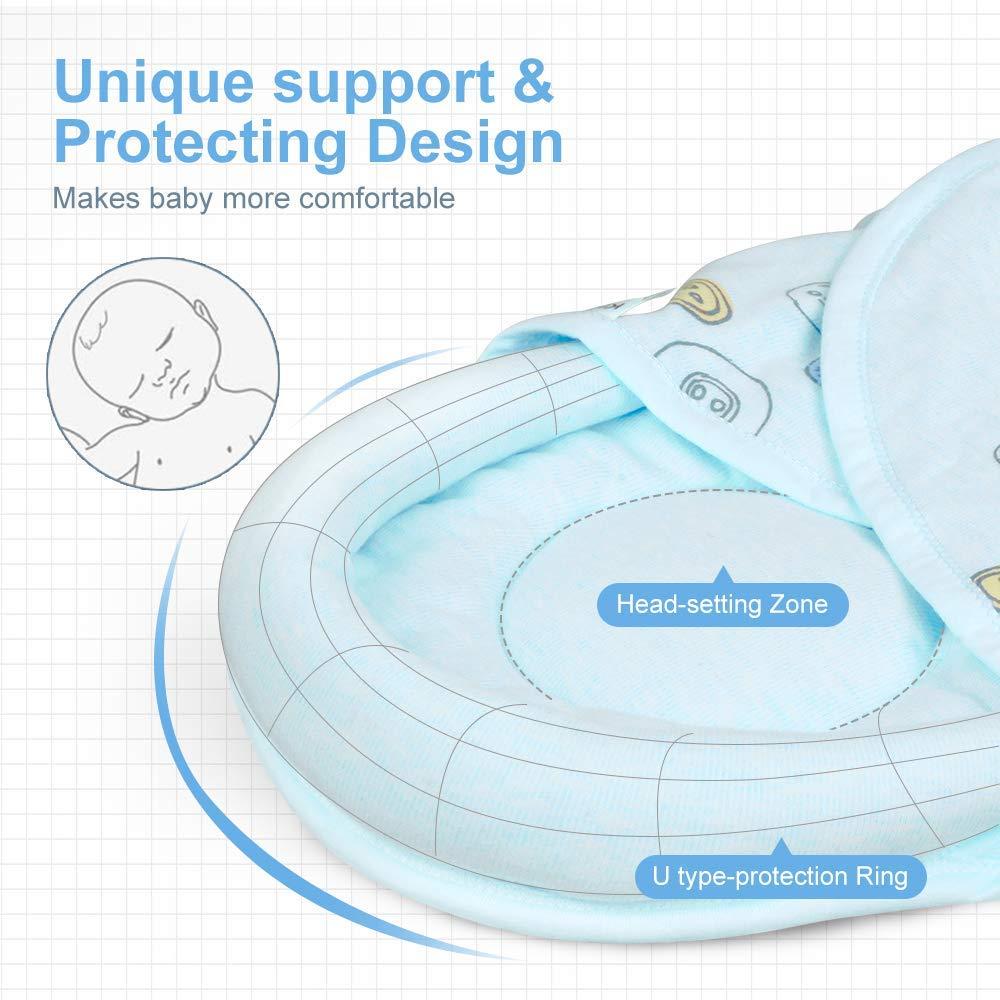 Manta Envuelo Knirose 100% Algodón Azul 0-3 Meses