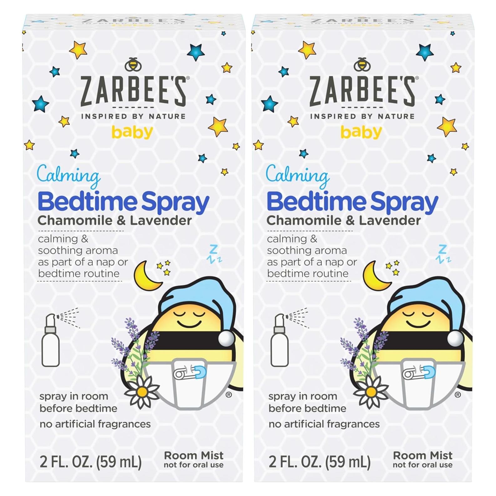 Spray Calmante para Dormir Bebés Zarbee's 59ml (Paquete de 2)