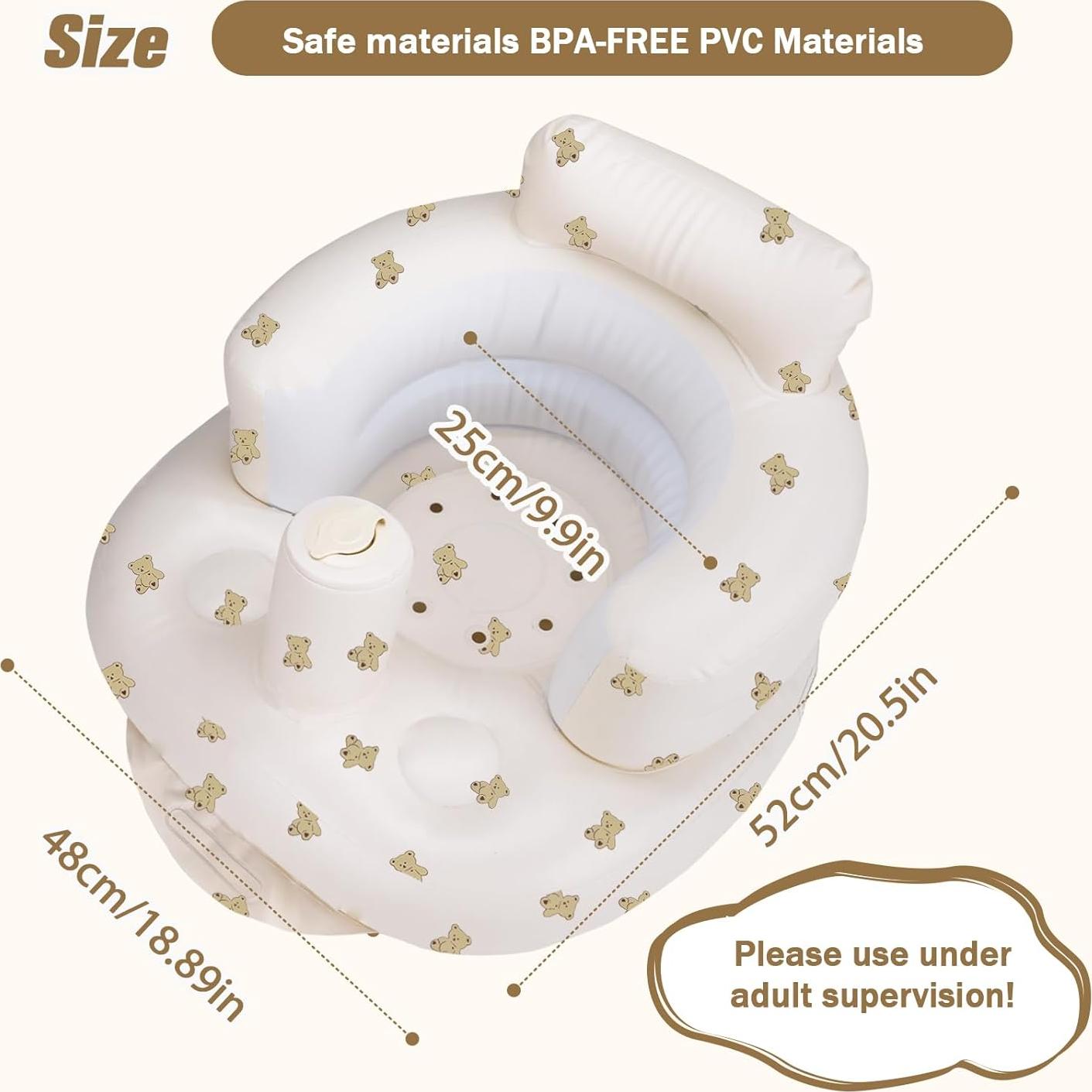 Asiento Inflable para Bebés AirSwim Oso - 0.20 kg, 3 meses+