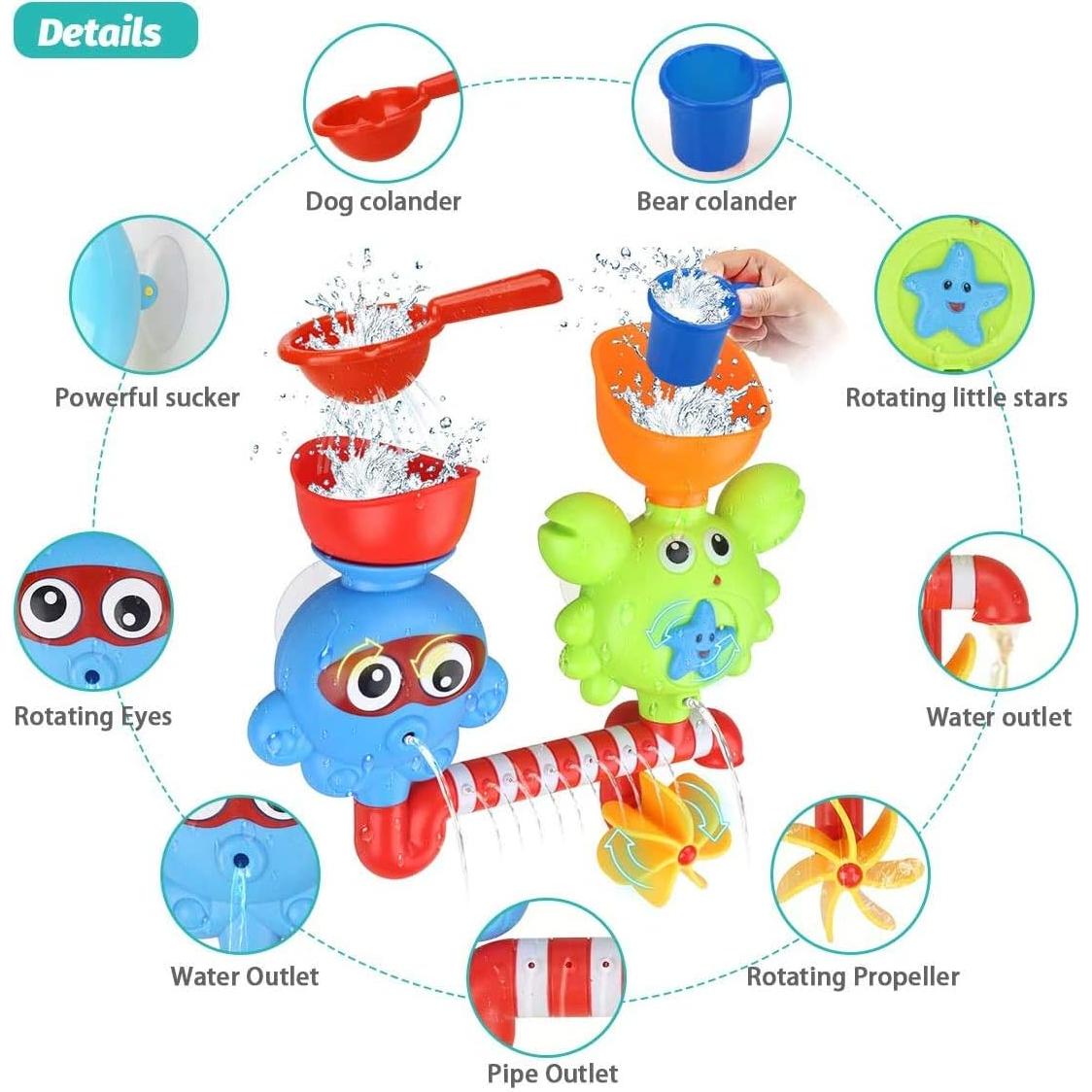 Set de Juguetes de Baño GOODLOGO con 9 Piezas para Niños