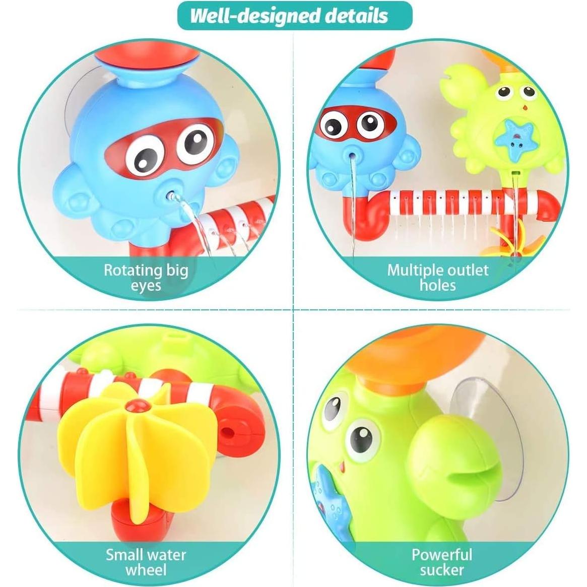 Set de Juguetes de Baño GOODLOGO con 9 Piezas para Niños