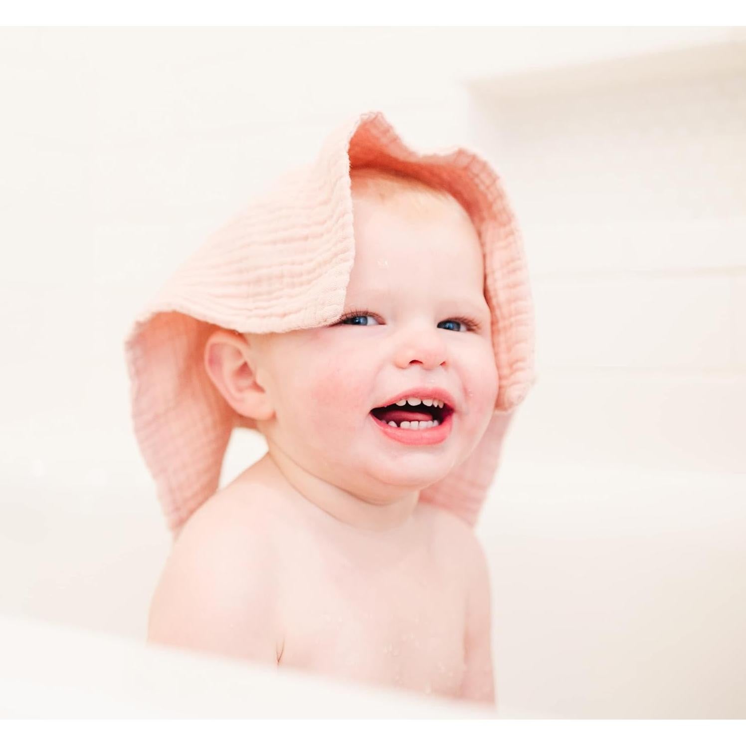 Paquete de 6 Paños de Muselina Konssy 100% Algodón 28x28cm