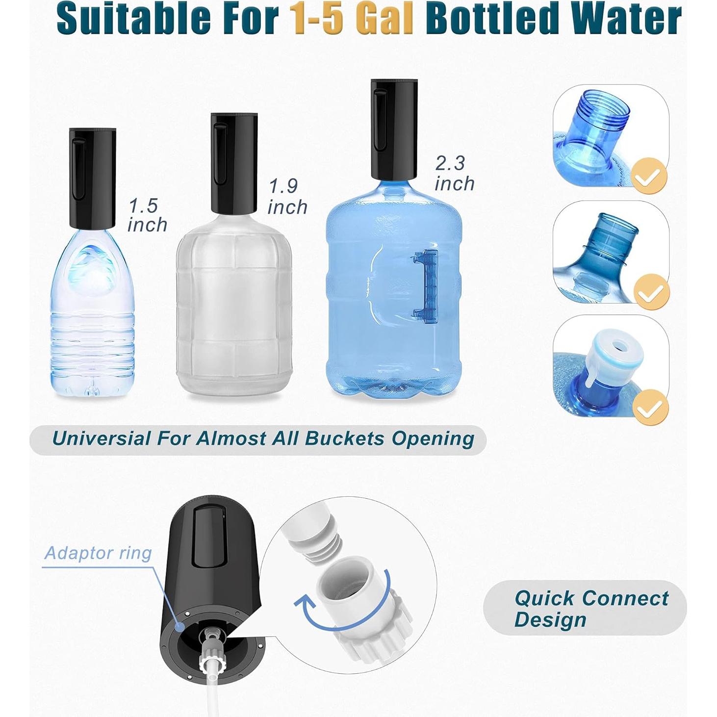 Dispensador de Agua Eléctrico YISH 5 Galones USB-Cargable