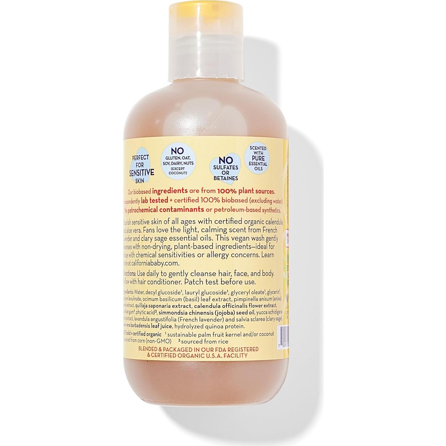 Champú y Gel de Baño California Baby Caléndula 250 mL