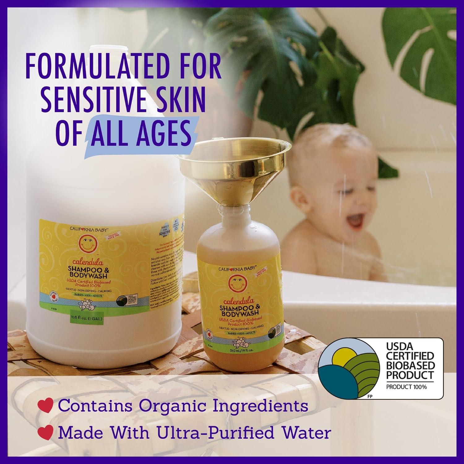 Champú y Gel de Baño California Baby Caléndula 250 mL