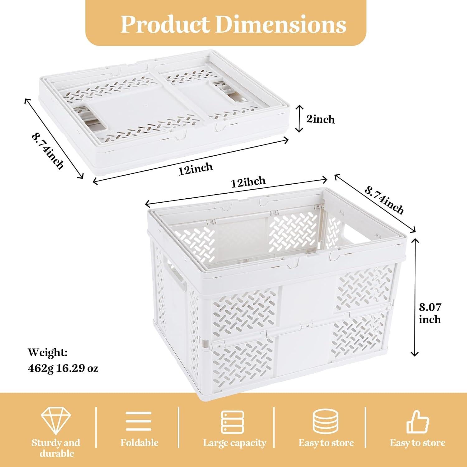 Caddy de Ducha Plegable CHGShine Blanco - Organizador Multifuncional