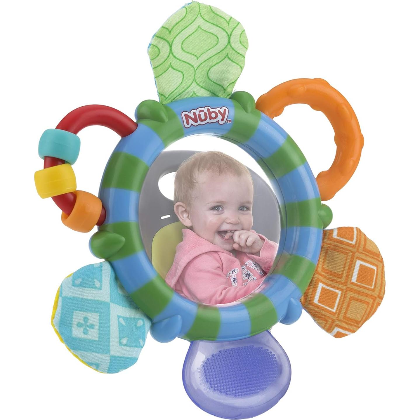 Mordedor Espejo Look-at-Me Nuby 13.5 cm Silicona Libre BPA