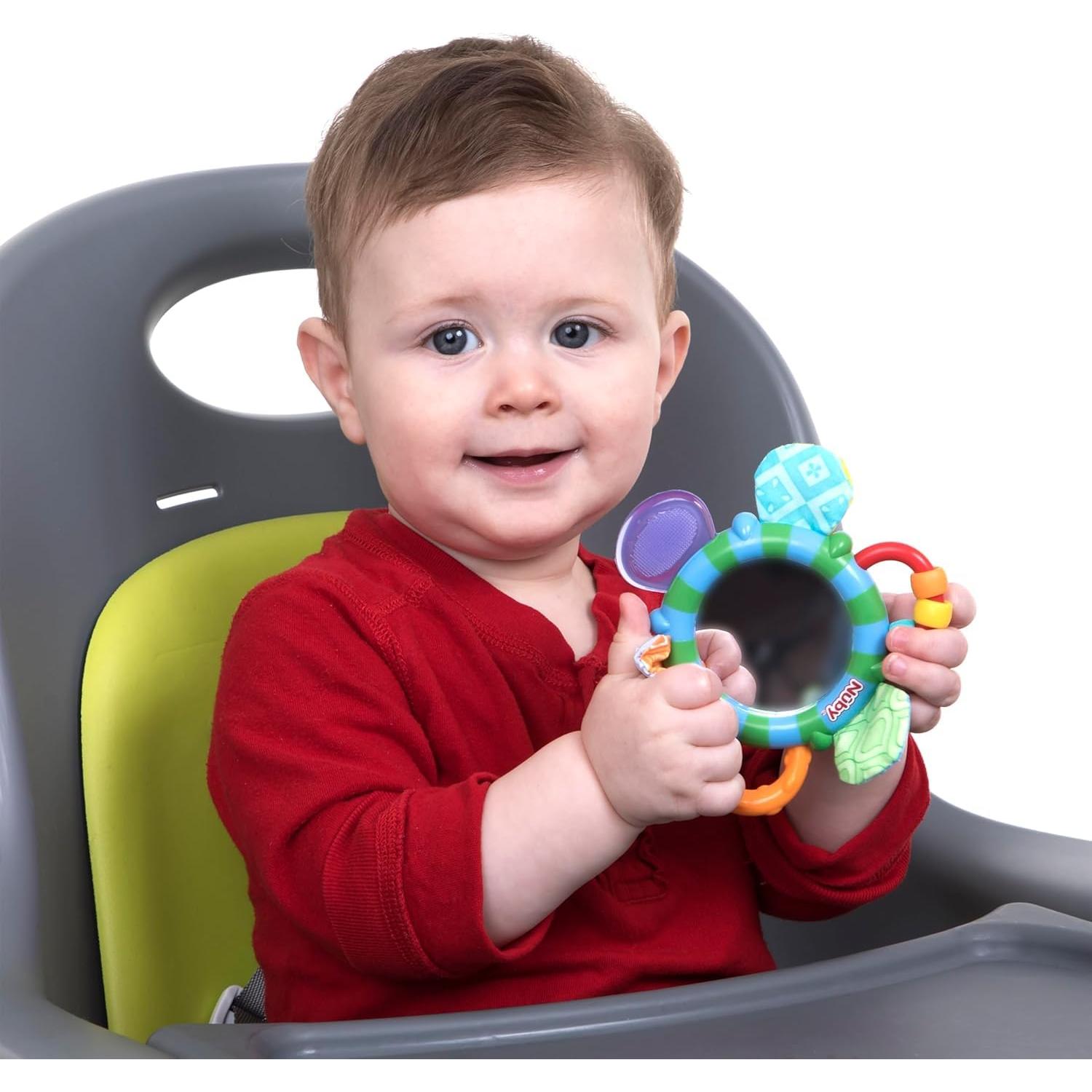 Mordedor Espejo Look-at-Me Nuby 13.5 cm Silicona Libre BPA