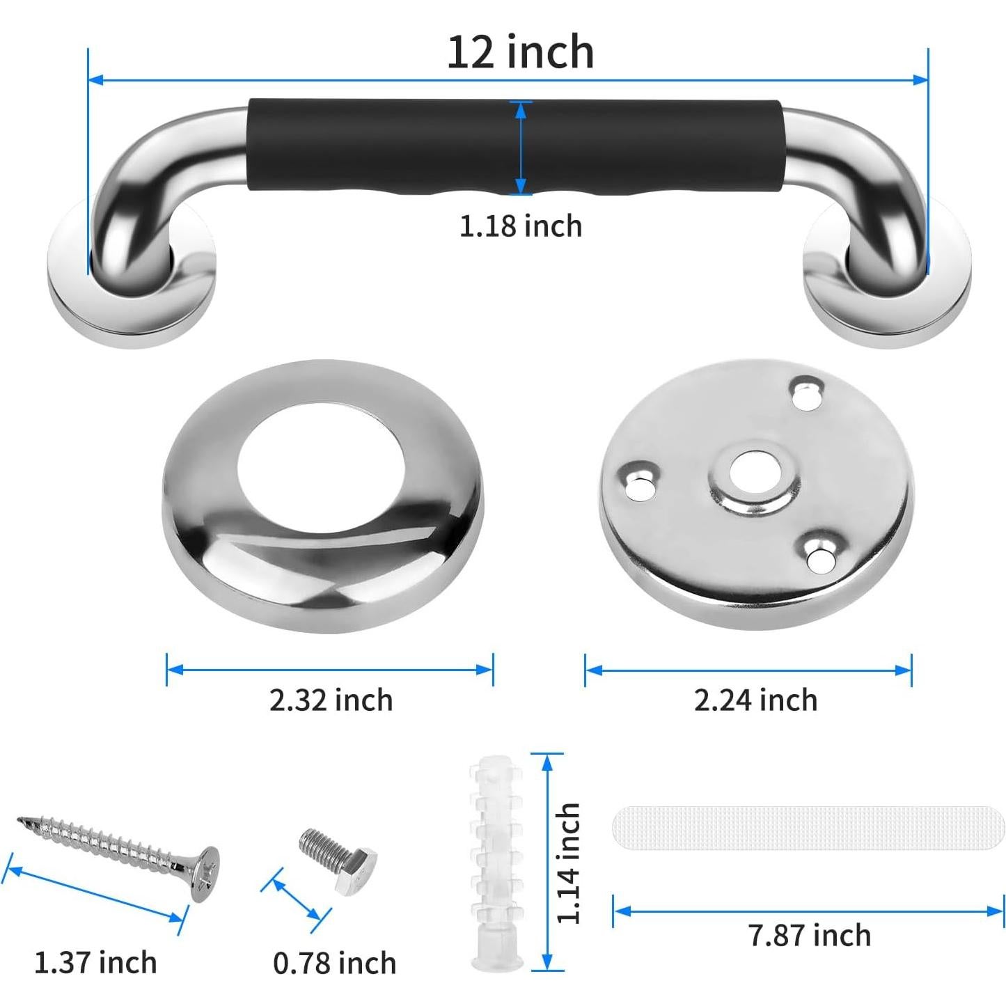 Paquete de 2 barras de agarre Gotega 30 cm antideslizantes