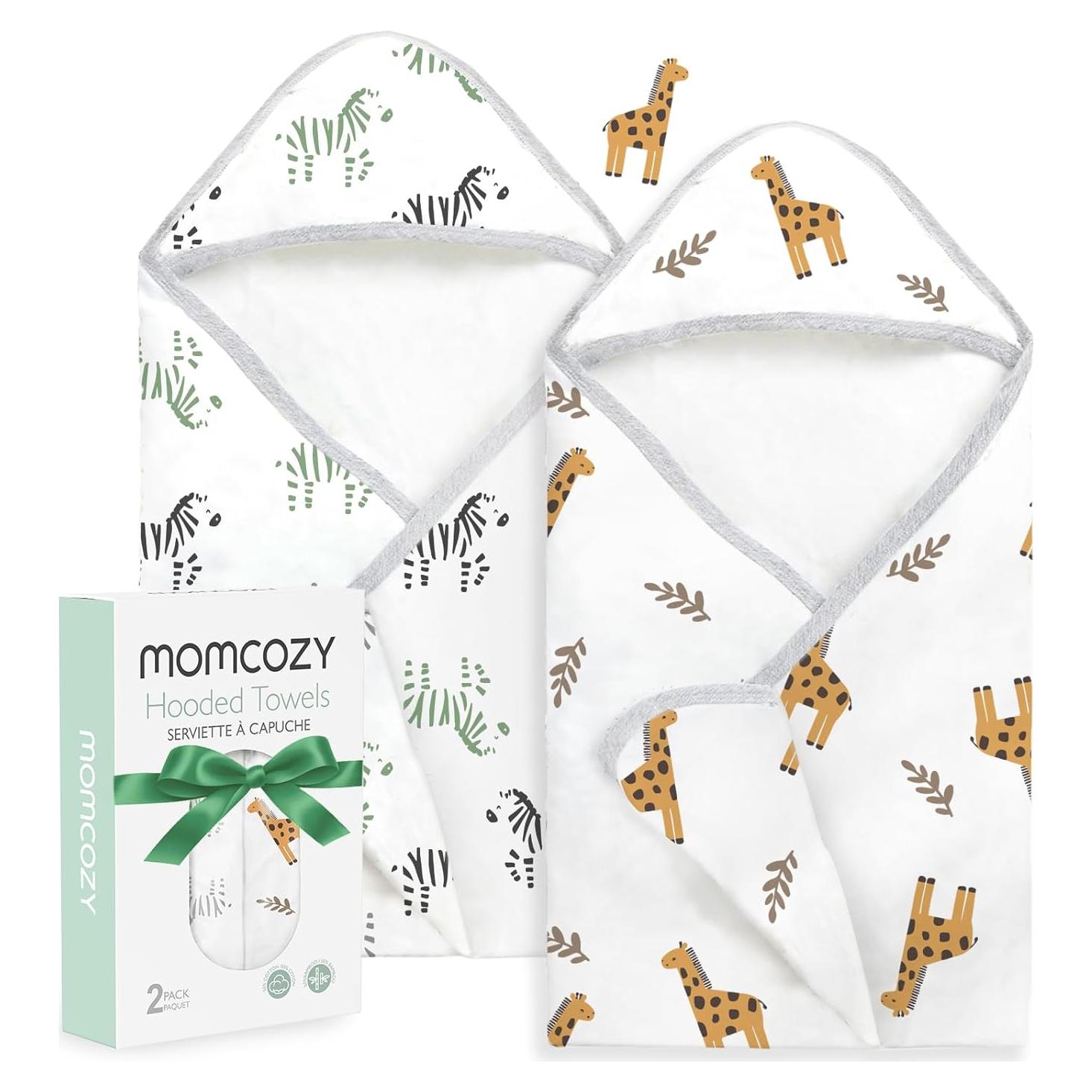 Toalla con Capucha para Bebé Momcozy 89x89 cm Suave y Absorbente