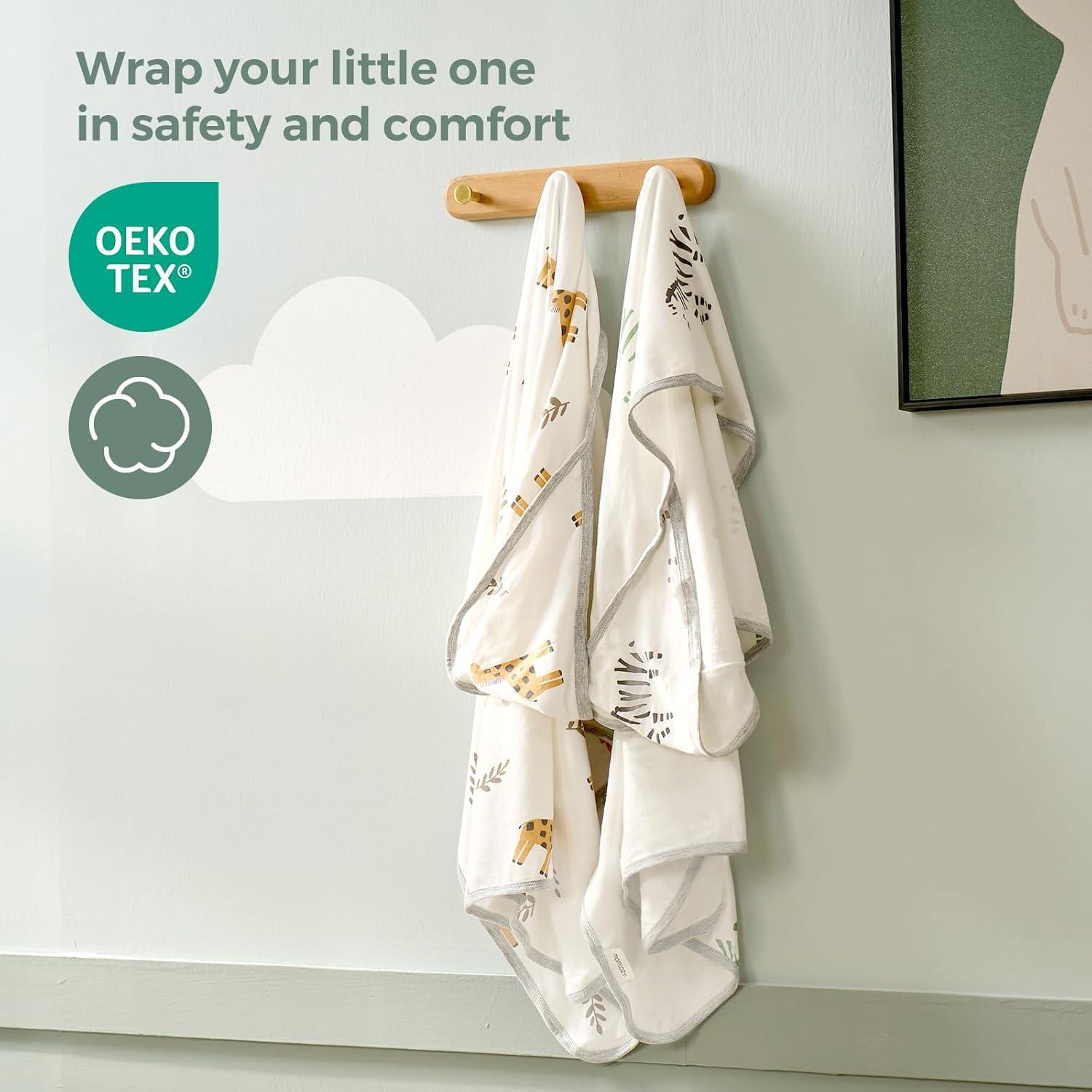 Toalla con Capucha para Bebé Momcozy 89x89 cm Suave y Absorbente