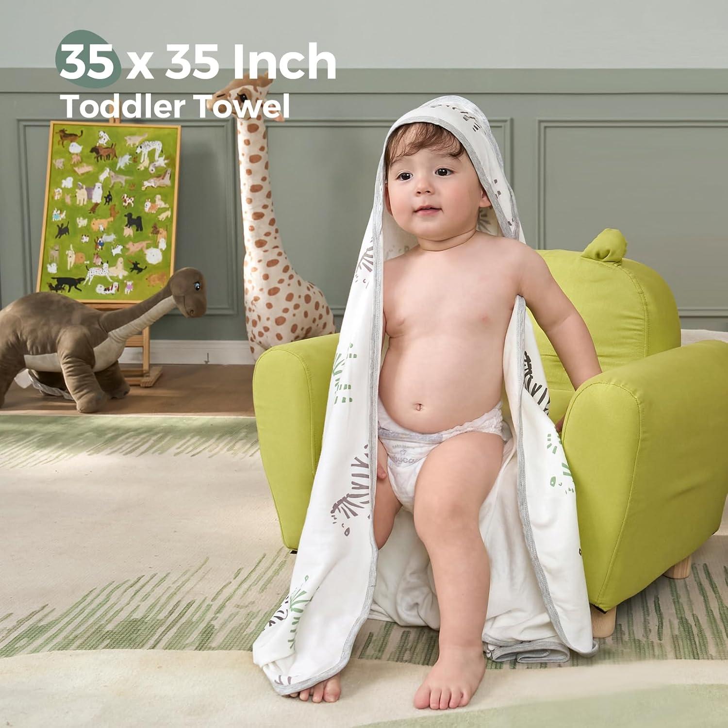 Toalla con Capucha para Bebé Momcozy 89x89 cm Suave y Absorbente