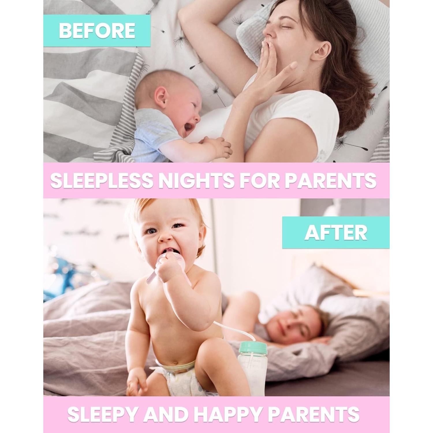 Botella Anti-Cólico TidyFriend 240ml para Bebés Lactantes Rosa